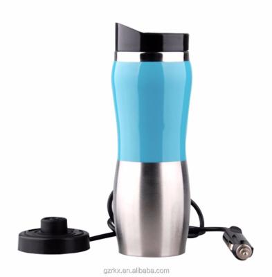 China Viable Stainless Steel Vacuum Insulated Travel Mug Car Mug with Charger Car Mug, Electric Kettle Vehicle Boiling Thermos for sale