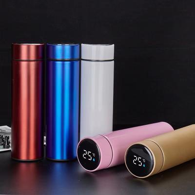 China Dropingshiping Amazon LED Smart Temperature Display Insulation Bottle Stainless Steel Disposable Vacuum Flask for sale