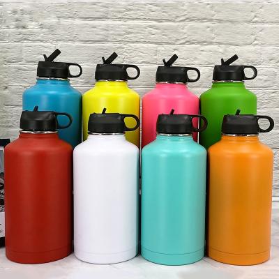 China Wholesale Business Powder Coating HYDRAULIC Vacuum Insulated Water Bottle, Width Mouth Vacuum Flask, Double Wall Water Bottle With Lid for sale