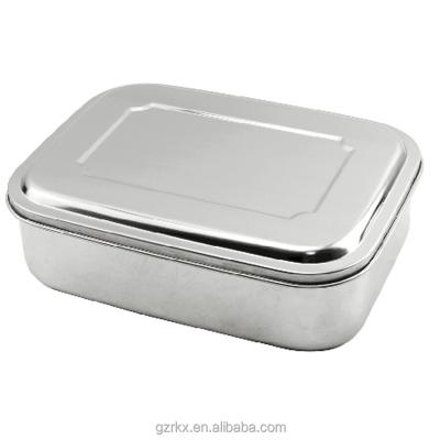 China Easy in Use Wholesale 1.8L Stainless Steel Bento Lunch Box with 3 Compartments, Metal Food Container Lunch Box, Meal Food Compartment Container for sale