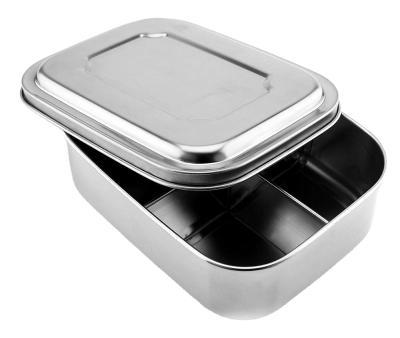 China Square Heater+food warmer+steamer 18/8 stainless steel lunch box, Bento Lunchbox for kids or adults, Stainless Steel Food Container Bento Storage Lunch Box for sale