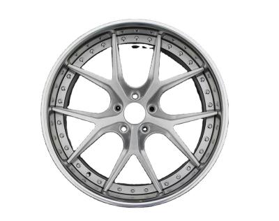 China Hot Wholesale Aluminum 5x112 5x114.3 Mesh Design 2 Piece Type Customized 19 to22inch Forged Alloy T6061 Passenger Car Wheel Rims for sale