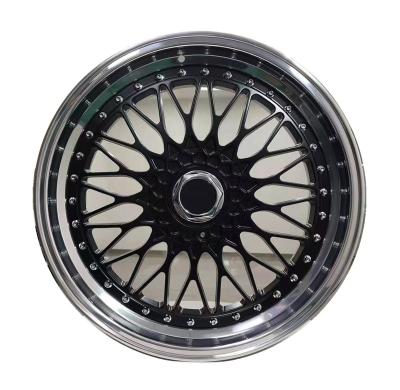 China VIP Sports Alloy Passenger Car Wheels Replica BBS Wheels JDM Style For 19 To 22inch 5x114.3 5x120 5x112 5hole Black Custom Forged Wheels for sale