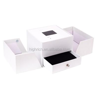 China All Highrich 2022 19 Years OEM Factory Custom Designs Fast Shipping TFT Screen 2.4 4.3 5 Inch White Video Gift Box For Wedding for sale