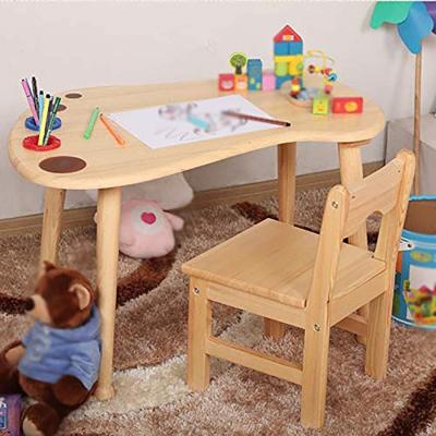 China Modern Preschool Kids Wooden Furniture Sets Classic Table And Chairs for sale