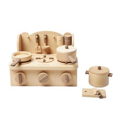 China Eductaional New Design Made in China Wood Customized Wooden Mini Kitchen Wooden Play Sets for Toddler for sale