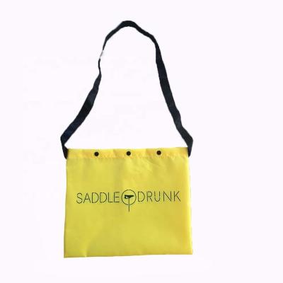 China Portable Canvas Bag Black Color Musette Recycling Bag for sale