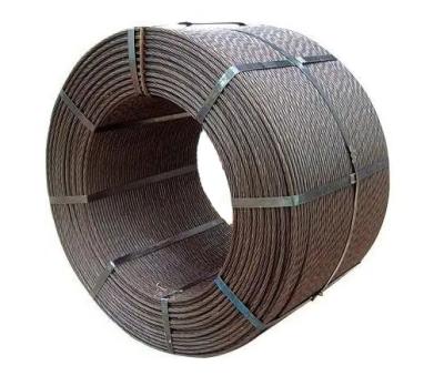 China High Tensile 12.7mm 15.2mm Prestressed Wire 7 Wire Steel Steel Rope for sale