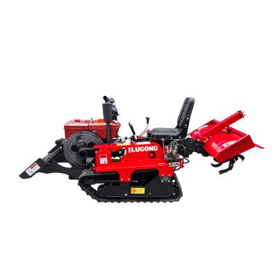 China Mini Crawler Ariculture Tractors Rubber Rodan Fields Tracks Reverse Tractor for sale