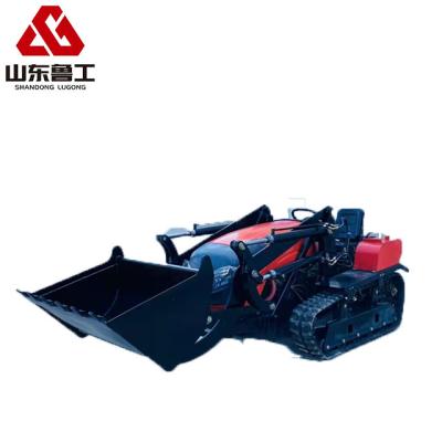 China Garment Shops OEM Service Mini Crawler With Rotavator And Loader For Sale for sale