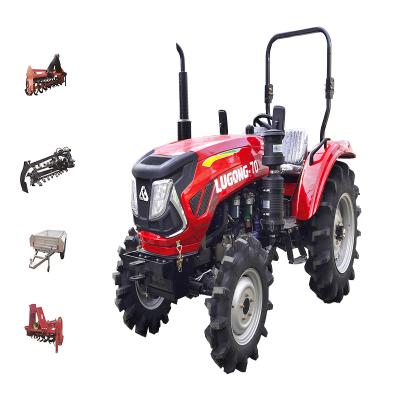 China Hotels Mini Crawler Drive 2WD/4WD Tractor 100HP/110HP/120HP Four Wheels Micro Farm Tractor Trators for sale