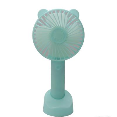 China Portable Folding Folding Handheld Electric Fan Portable Fan Green-blue Blue Green Phone Holder USB Rechargeable Mini Fan for sale