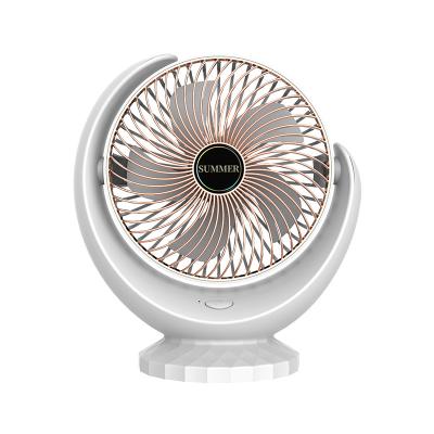 China 240 Degree Wind 9 Inch 3 Speed ​​Mini Desk Desktop Fan High Quality Wind Battery Life 240 Degree Wind Long USB Charging Low Noise Table Fan for sale