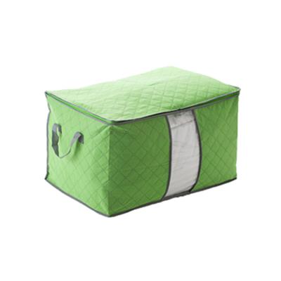 China Eco-friendly in window nonwoven PVC sale solid color quilt quilt storage bag custom size large household for sale