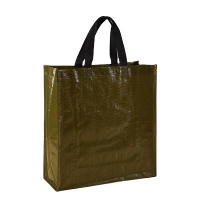 China Hot Selling Reclycled Customized Printing Brand Logo Durable Fabric Woven Tote Bag With Handles for sale