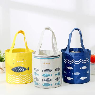 China Custom Wholesale Fashion New Design Handled Polyester Insulated Thermal Insulation Lunch Cooler Bag For Women for sale