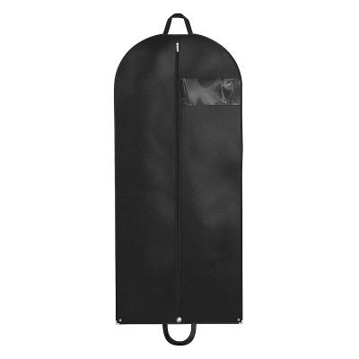 China Recyclable in Sale Recyecled Travel Dust Suit Nonwoven Black Garment Bag for Hanging Colth for sale