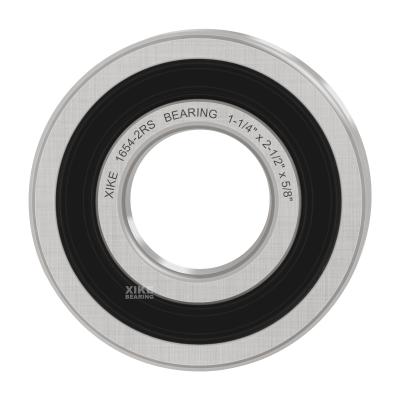 China Performance stable and cost effective size 31.75x63.5x15.875 mm rubber seal 1654 bearing 2rs deep groove double ball bearing for sale