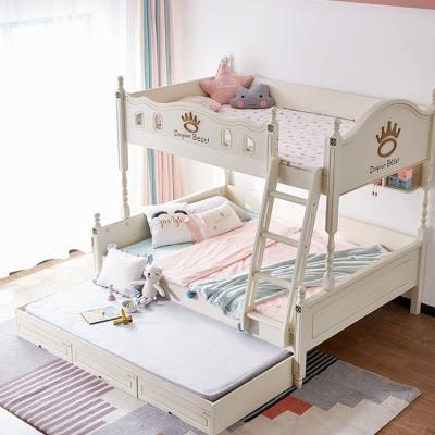 China Customized Modern Style Modern Kids Bed Bedroom Furniture Kids Trace Bunk Bed Decker Bed for sale