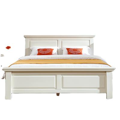 China Easy Assemble Luxury Wall Beds Simple Designs Headboard Bedroom Furniture Wooden Beds for sale