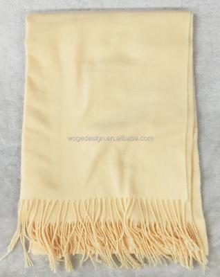 China 10cm fringes on each hot sold simple calssic available stock of fashion women men women unisex twill 100%viscose solid color pashmina scarves 14colors for sale