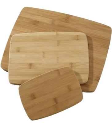 China Amazon 3 Piece Set Size Kitchen Cutting Board Sustainable Hot Selling 100% Natural Kitchen Bamboo Cutting Board for sale