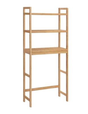 China Sustainable 3 Tier Bamboo Storage Rack 100% Natural Bamboo Bathroom Storage Rack Bamboo Rack for sale