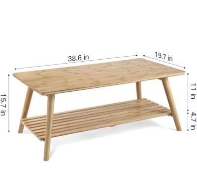 China High quality foldable cheap tea furniture simple bamboo coffee table custom made minimalist for sale