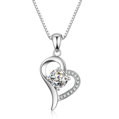 China Jewelry Heart Pendant 100% Pure 999 Sterling Silver for sale