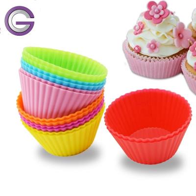 China Stocked silicone mold, silicone cup, cupcake, muffin for sale