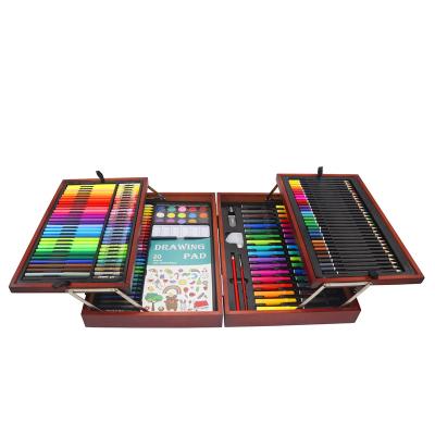 China Drawing & Writing Drawing and Painting Luxury and Professional 178-Piece Art Set in Wooden Box for Kids for sale