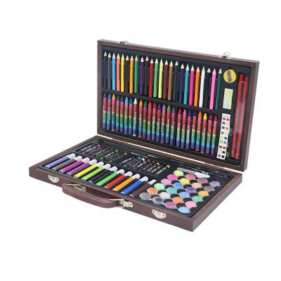 China Drawing & 120 Pieces Professional Deluxe and Superb Painting in Wooden Box for Kids to Make a Great Art Painting Set Christmas Gift for sale