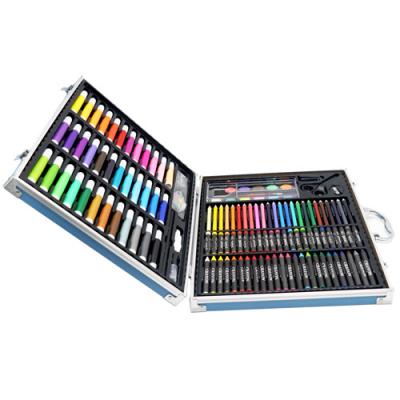 China painting & Ningbo Stationery Blue Aluminum Drawing Set Drawing Artist For Kids Gift for sale