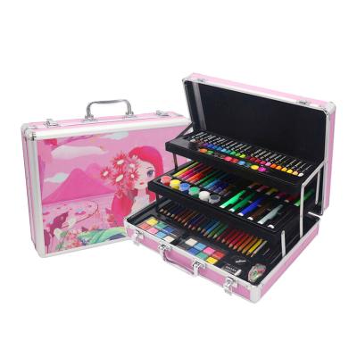 China Drawing & Painting 100 piecefor kids as gift with crayon color pen art drawing set for sale