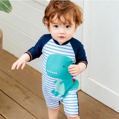 China Cute 1-4-7 Years Old Dinosaur Hot Spring One-Piece Swimsuit Boy's Breathable Baby Swimsuit for sale