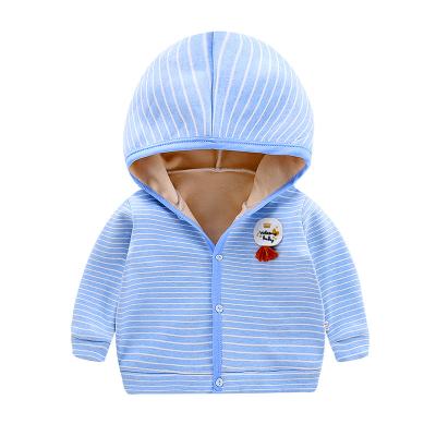 China New autumn and winter breathable boys and girls baby hooded hooded children's clothing, children plus thick velvet sweater for sale