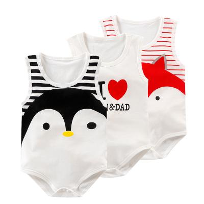 China Lovely Baby Summer Clothes Cotton Pure Thin Short Sleeve Newborn Baby Romper Jumpsuit for sale