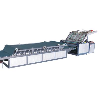 China Semi-automatic Cardboard Groove Laminator Wrapping Machine for sale