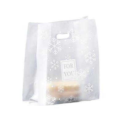 China Matte Western Point Packaging Bags Security Handbag Plastic Food Takeaway Bags for sale