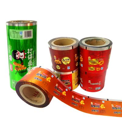 China Aluminum Foil Food Wrapping Moisture Proof Film / Plastic Printed Laminated Wrapping Film Roll For Snack Food for sale