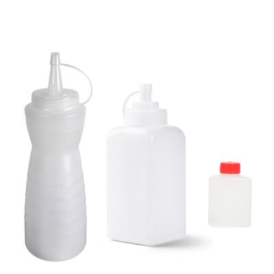 China Ketchup Sauce/Sushi Sauce Plastic Bottles Squeeze Chili Tomato Bbq Hot Sauce Ketchup Plastic Bottle for sale