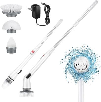 China Spinning Sustainable Electric Scrubber, 2022 New Cordless Power Scrubber Cleaning Brush with 3 Replaceable Scrubber Brush Cleaning Heads for sale