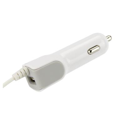 China All Mobile Phone 5V 2.4A Dual USB Wired Car Charger With Logo Free Print Igniter USB Electric Universal Car Charger for sale