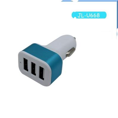 China Mobile Phone Tablet Portable MP3 PSP LED 5V 3.1A Multi Functional Smart Fast 3 Port USB Car Fast Charger for sale