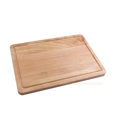 China Rubberwood Hot Sale Single Piece Rubber Wood Package of Sustainable Cutting Board Cutting Plates Packaging Sustainable Cutting Board for sale