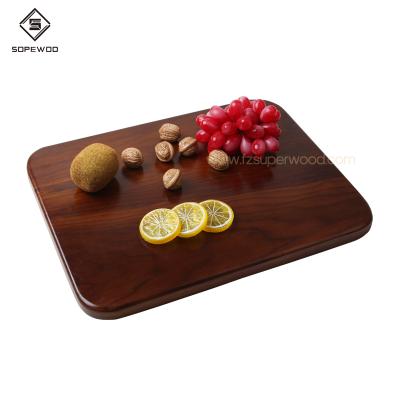 China Kitchen Walnut Cutting Board Sustainable Walnut Wooden Cutting Board Sales Package Packing One Piece Natural and Dark 500pcs for sale