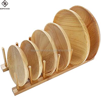 China Wholesale Eco-Friendly Sustainable Kitchen Storage Bamboo Racks And Holders For Non-folding Wooden Kitchenware Rack 500pcs for sale