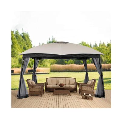 China Patio\garden\cottage\yard\beach 10' x12 x12 x12 luxury outdoor family wedding party awning lawn camping tents patio garden gazebo with mosquito netting for sale