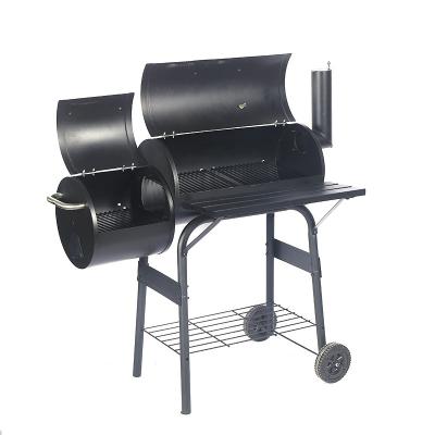 China Large Barrel Smoker BBQ Outdoor Charcoal BBQ Grill Portable Garden Drum Easily Cleaned With Small Tabletop BBQ Machine for sale