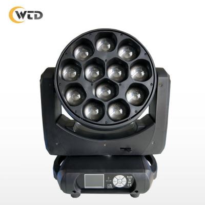 China Residential 4in1 rgbw led wash head 12x40w moving light with zoom and pixel control for sale